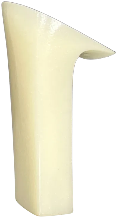 Tacco in plastica da 100 mm, modello 1019, a blocco rettangolare, visto di lato
