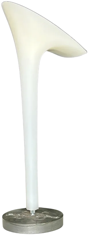 Tacco in plastica da 120 mm, modello 859, a colonna sottile, visto di lato