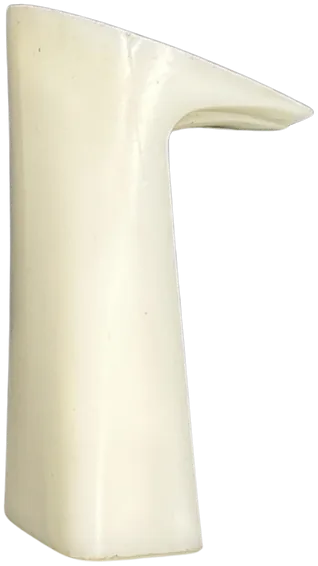 Tacco in plastica da 90 mm, modello C078, a blocco trapezoidale, visto di lato