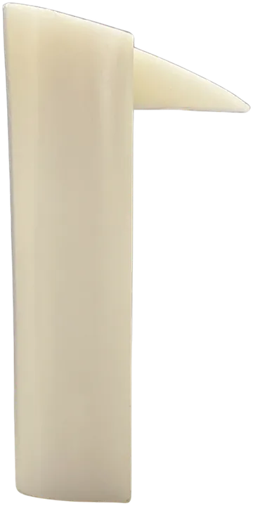 Tacco in plastica da 85 mm, modello C428, a colonna rettangolare, visto di lato